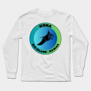 Kona Manta Ray - Big Island Hawaii Long Sleeve T-Shirt